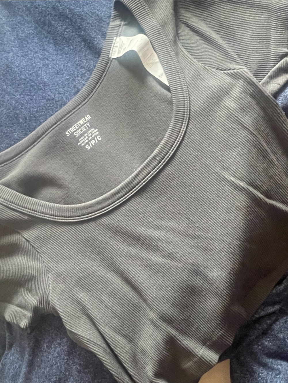 Men's Ribbed Tank Top - Charcoal Gray